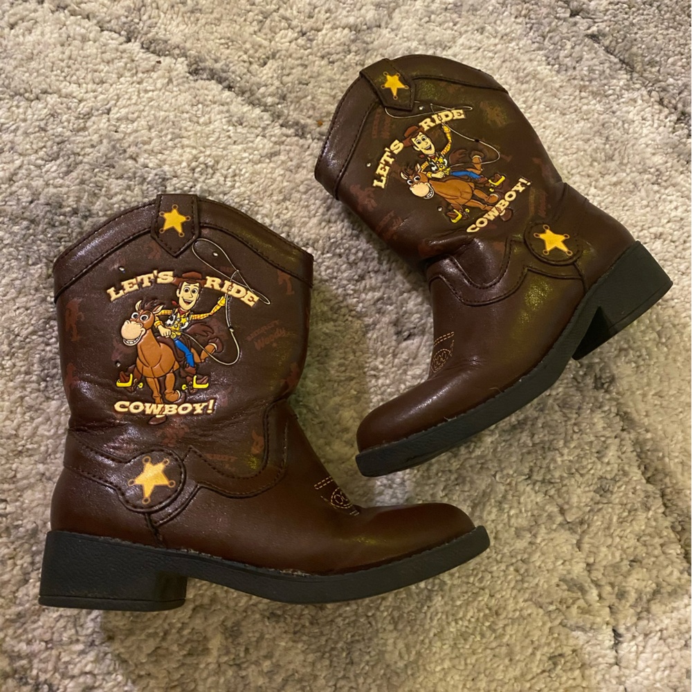 Toy Story Let’s Ride Cowboy Western Boots Size 10 - Picture 2 of 5